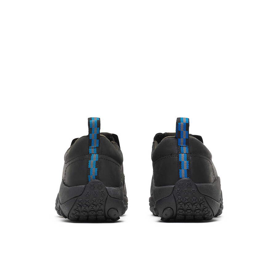 Ανδρικό Δερμάτινο Παπούτσι Εργασίας jungle moc comp toe Φαρδύ Μαύρο
