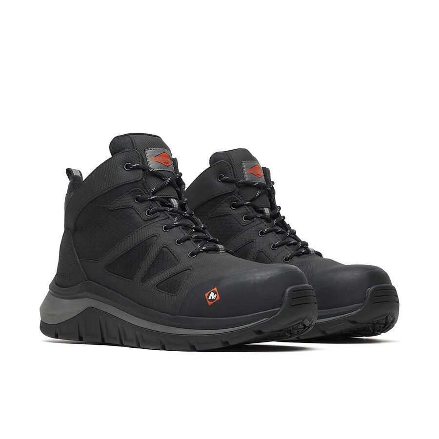 Μπότα εργασίας fullbench speed mid από ανθρακονήματα wolverine black