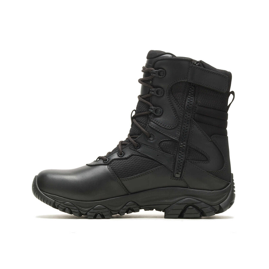 Ανδρικές μπότες moab 3 8 tactical με φερμουάρ αδιάβροχες φαρδιές μαύρες