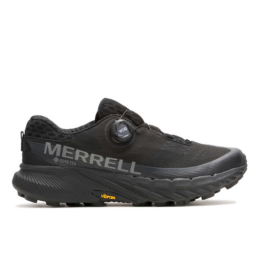 Ανδρικά παπούτσια τρεξίματος agility peak 5 boa gore-tex για τρέξιμο σε μονοπάτια μαύρα