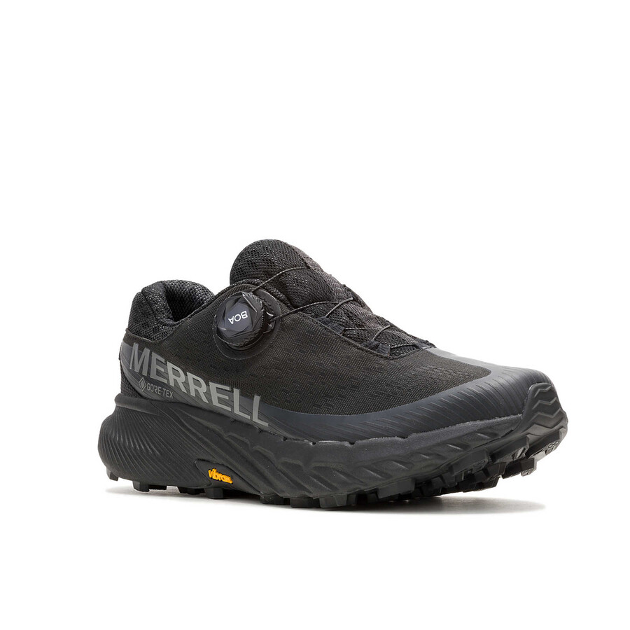 Ανδρικά παπούτσια τρεξίματος agility peak 5 boa gore-tex για τρέξιμο σε μονοπάτια μαύρα