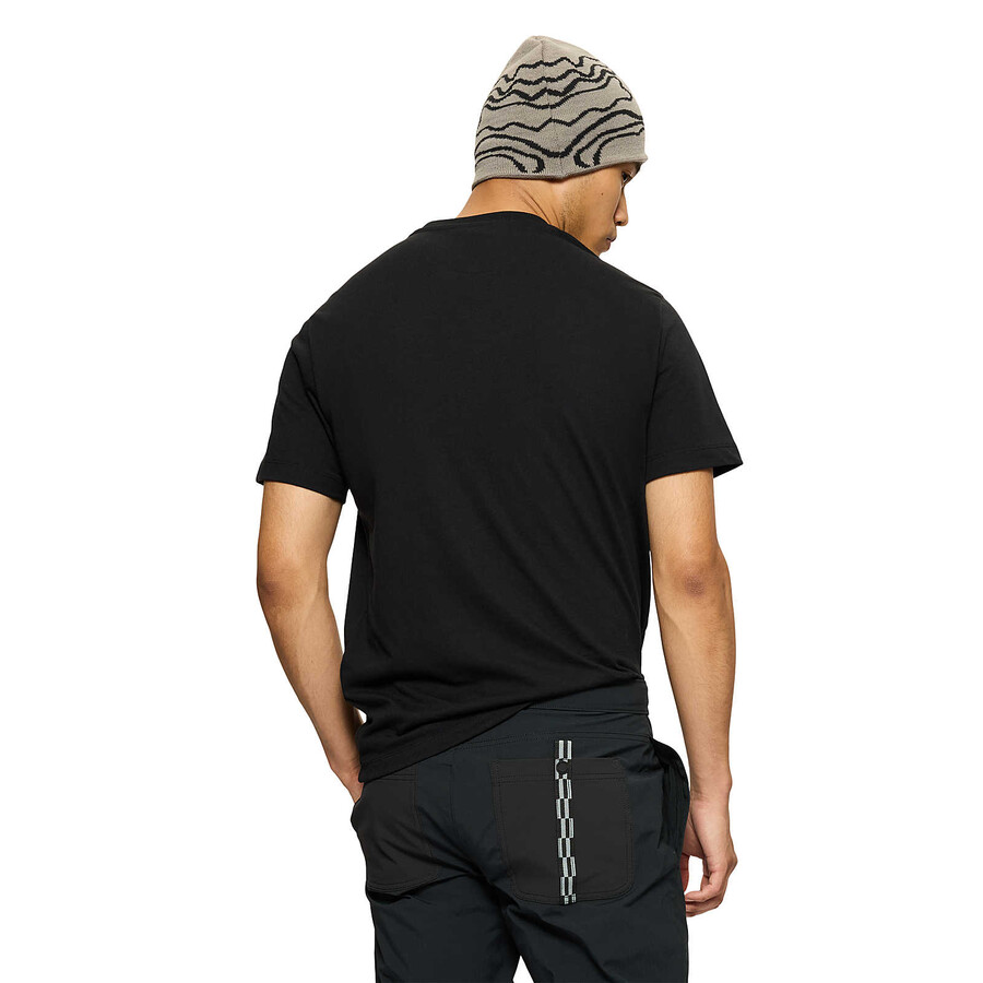 Άνδρες - Μπλούζα με κοντό μανίκι relaxed pocket - Κοντά μανίκια μαύρο