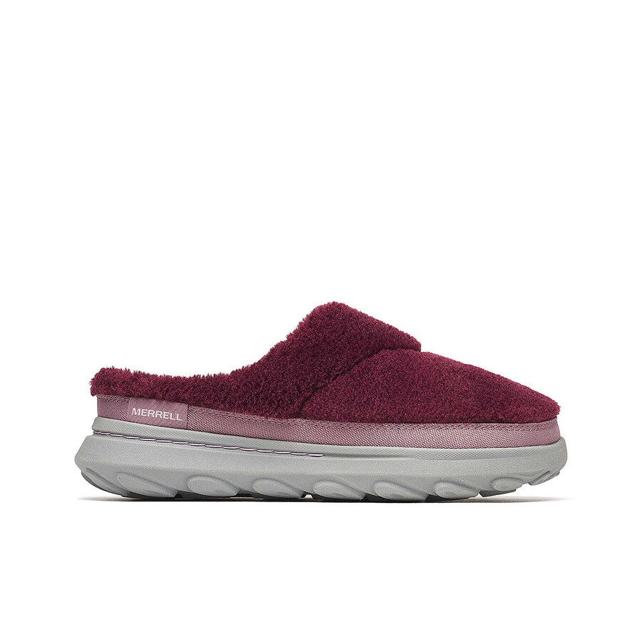 Γυναικεία Παντόφλα hut moc 2 cozy casual slip ons Σκούρο Κεράσι
