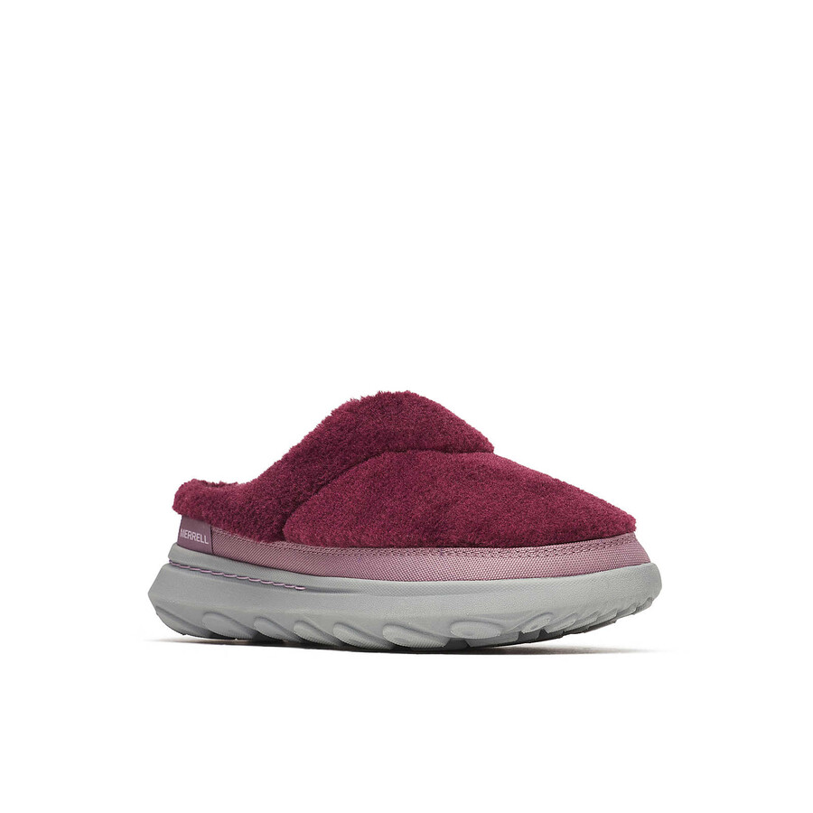 Γυναικεία Παντόφλα hut moc 2 cozy casual slip ons Σκούρο Κεράσι