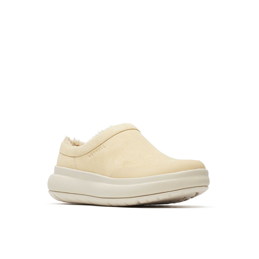 Γυναικεία marquette thermo mule Χειμερινά casual slip ons latte